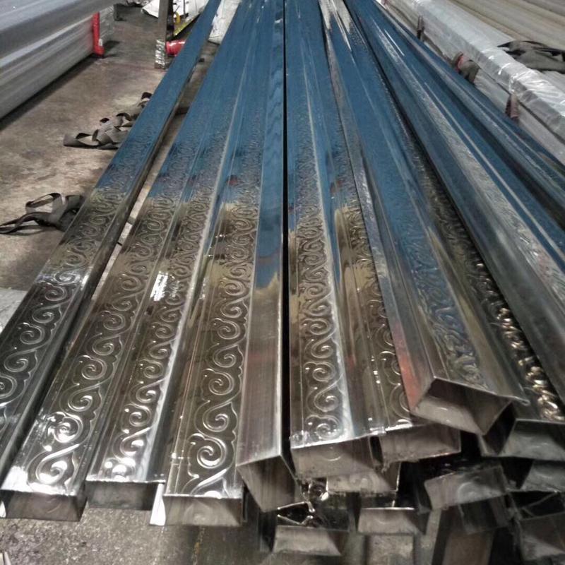 Single side ridge design stainless steel pipe tube