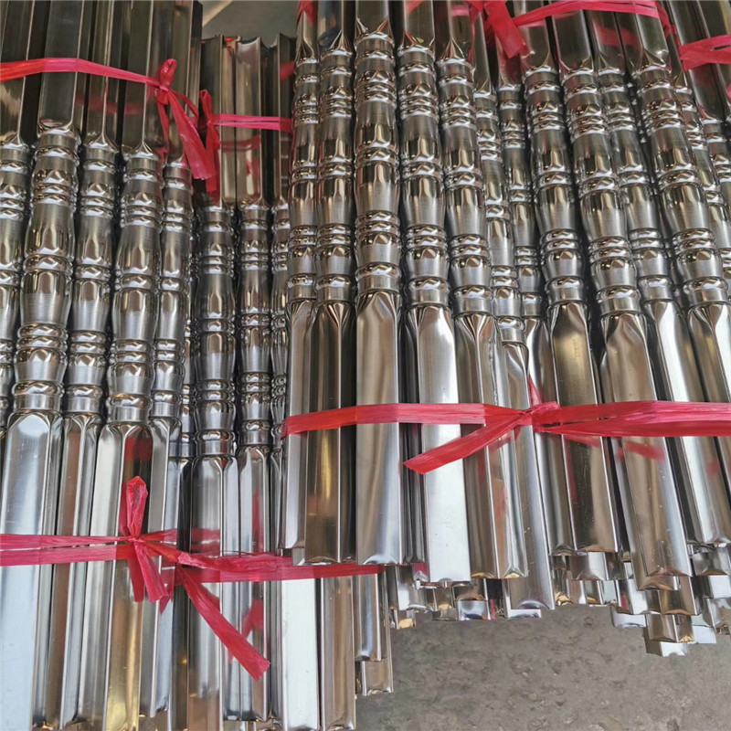 Welded stainless steel   embossed pipe