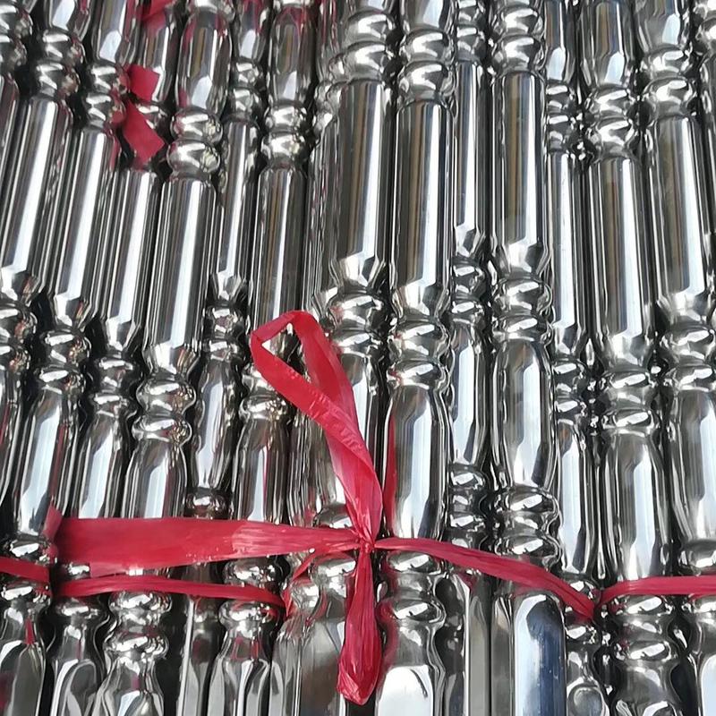Decorative embossed pipe for balconry