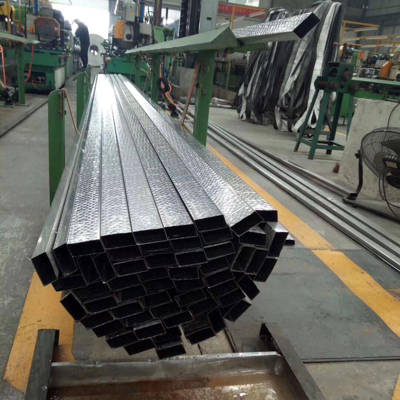 Both side decorative  stainless steel pattern pipe tube