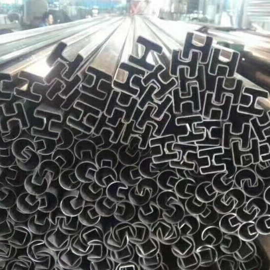 Double slotted square stainless steel pipe tube